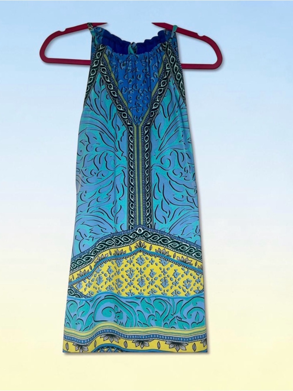 Boho chic sleeveless dress size medium NWOT  Gorgeous !!!  Watch video !